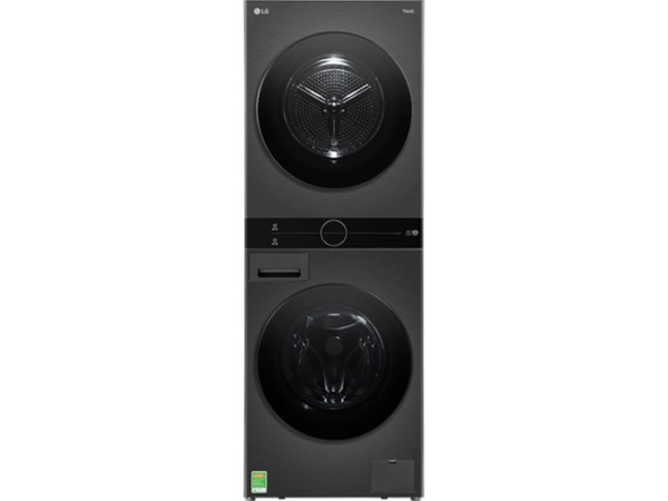 Tháp giặt sấy LG WashTower™ Giặt 14kg/ Sấy 10kg Màu đen|WT1410NHB